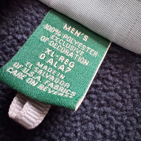 L.L. Bean Fleece Vest Mens Sz XL Reg Blue Navy Zip up Activewear Polartec - Picture 8 of 10